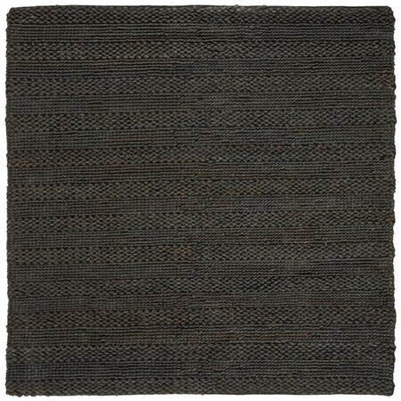Safavieh 8 x 8 ft. Natural Fiber Hand Loomed Square Area Rug, Charcoal NF212C-8SQ
